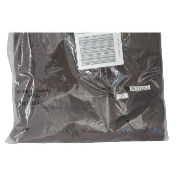 Only Necessities Ribbed Elastic Waist Pants Brown Cotton Blend Size 6X NEW - Picture 3 of 3